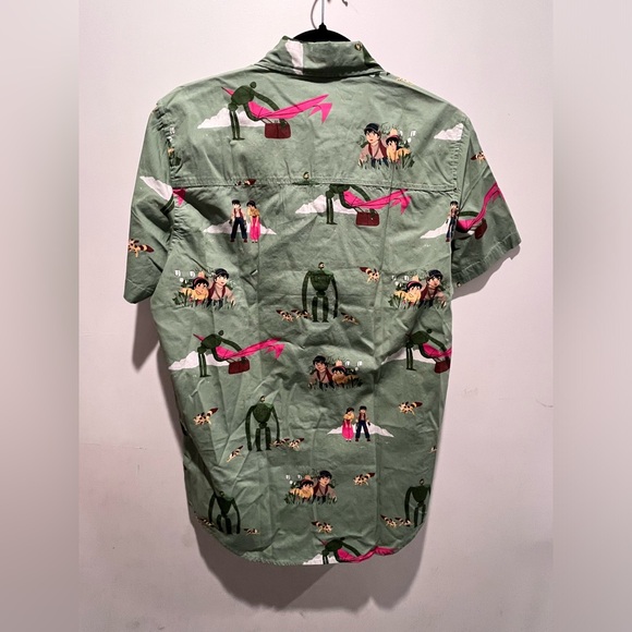 Studio Castle in the Sky Pazu, Sheeta, and Friends Woven Button-Up (Medium) - Picture 3 of 7